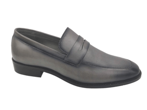 Mocasines de Cuero Negro para Hombre, Punta Cerrada, Sin Cordones, Antideslizantes, Transpirables, con Amortiguación de Aire, Zapatos de Oficina y Carrera, Suela de Goma - Product Image 1