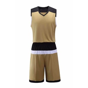 Ensemble de maillots de basket personnalisés, col en V, sans manches, sublimés, en polyester respirant, uniforme pour adultes, vêtements d'équipe unisexes - Product Image 1