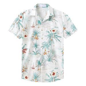 เสื้อชายหาดระบายอากาศได้ดีสำหรับผู้ชาย เนื้อผ้านุ่มสบาย เหมาะสำหรับวันที่อากาศร้อนแรง การเดินทางไปชายหาด และการเดินทางท่องเที่ยว - Product Image 1