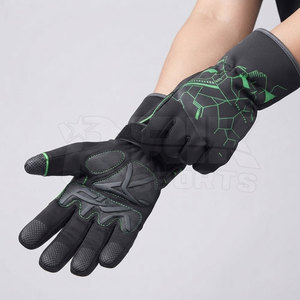 Gants de karting haut de gamme avec manchette longue, design par sublimation, respirants et antidérapants pour les pilotes de kart compétitifs et l'utilisation sur piste - Product Image 2