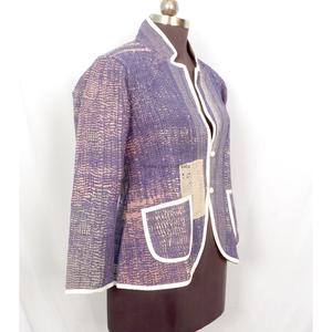 New best selling Indian Handmade Cotton Multicolor <b>Kantha</b> patchwork Eco-Friendly <b>Jacket</b> Ethnic Boho Style for casual wear - Product Image 3