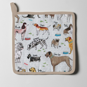 Animal Printed Design Cotton Pot Holders <b>Set</b>-Oven Safe Heat Resistant Eco-Friendly Dishwasher Safe. - Product Image 3