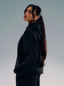 Ensemble de survêtement pour femme en coton et polyester, sweat à capuche zippé et pantalon de jogging, respirant, extensible, vêtements de sport et de fitness - Product Image 6