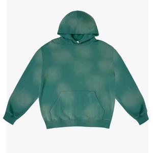 Nouveaux sweats à capuche zippés pour hommes en molleton 100% coton, délavés à l'acide, à imprimé numérique uni, style décontracté hiver, personnalisables, prix de gros - Product Image 6