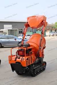 Minidumper de orugas <span class=keywords><strong>Goodway</strong></span> Zebra 350L-800L con motor diésel EU5/EPA4, mezclador de hormigón, motor de 10HP y bomba de descarga hidráulica de alta potencia - Product Image 5