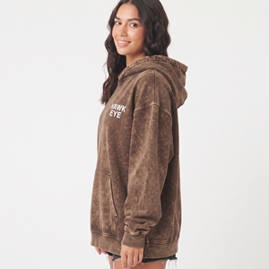 Sudadera con Capucha para Mujer Hawk Eye, Estilo Casual, Holgada, Manga Larga, Algodón Lavado, con Bolsillo, para Todas las Temporadas - Product Image 4