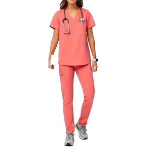 ชุดยูนิฟอร์มพยาบาลแบบสครับผ้าคอตตอนผสมคุณภาพสูง ขายดีรุ่นใหม่ ขนาดใหญ่พิเศษ สำหรับทุกเพศ ซักได้ เหมาะสำหรับงานแพทย์และพยาบาล ตรวจจับเข็มได้ - Product Image 1