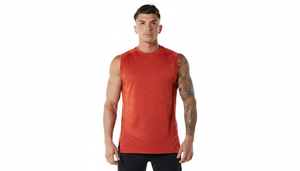 เสื้อกล้ามออกกำลังกายผู้ชายราคาโรงงาน ไซส์ใหญ่ สวมใส่สบาย พิมพ์ลาย ระบายอากาศ แห้งเร็ว ผ้าถัก สั่งทำได้ ชุดกีฬา - Product Image 3