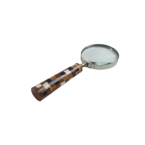 Loupe classique à thème avec finition normale en résine, design décoratif d'intérieur, pour lire des livres et des magazines, loupe en métal - Product Image 2