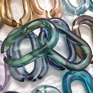 Customization resin Chain links very big size and <b>clear</b> colors multi colors resin big links available - Product Image 3