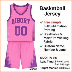 AIBORT Uniformes de baloncesto para mujer, conjunto de pantalones cortos sublimados, ropa deportiva de secado rápido, cuello en V, tirantes finos, manga larga - Product Image 2