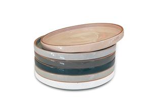 Assiette à dessert en céramique compacte de 8 pouces, finition brillante élégante et discrète, design empilable pour gagner de la place, idéale pour les pâtisseries et les friandises - Product Image 4