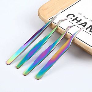 <b>Eyelashes</b> Tweezers Stainless Steel High Quality Tweezers for <b>Eyelash</b> <b>Extensions</b> Kits Manicure Instruments - Product Image 3