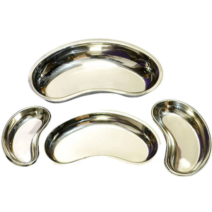 Plateau réniforme en acier inoxydable allemand de qualité A+ pour usage médical et chirurgie générale, à prix abordable, pour hôpitaux, OEM CE - Product Image 1