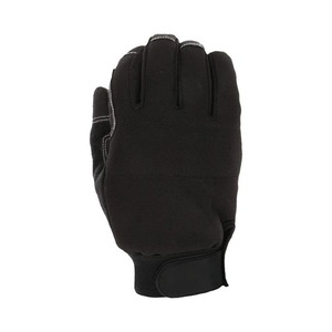 High Visibility Leather Work <b>Gloves</b> Reflective Safety <b>Driver</b> <b>Gloves</b> Cowhide Construction Industrial Road Work Non-Slip - Product Image 4