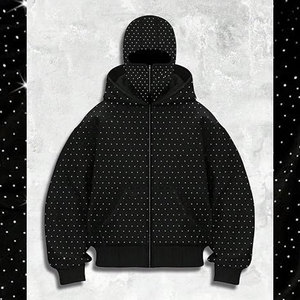 2026 Reasonable Price <b>Mens</b> Custom Brand name Rhinestone Hoodies With Best Quality And unique Style Unisex Hoodie <b>Pullover</b> - Product Image 6