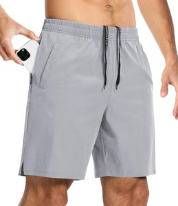 Shorts de sport pour hommes en toile tissée, personnalisables (ODM), pour fitness, été, plage, doux, respirants, séchage rapide, mode décontractée, avec cordon de serrage, mi-longueur - Product Image 4