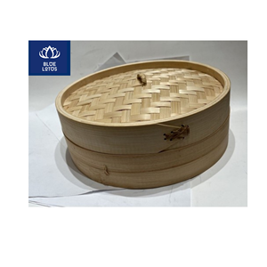 HOT SELLING Safe Clean Eco Bamboo Steamer Pure Wood <b>Plant</b> Kitchenware Best For Dumpling Steaming And Dim Sum Cooking Direct Sale - Product Image 1