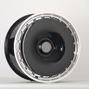 Jantes en alliage d'aluminium de haute qualité de 22 pouces 5x112, noir poli, lèvre argentée, forgées, légères, pour Rolls <span class=keywords><strong>Royce</strong></span> - Product Image 6