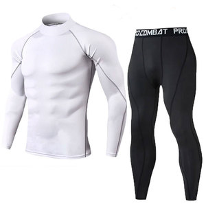 Unisex <b>Compression</b> Set Sportswear Gym Fitness Suits Training Jogging Sport Tights Clothing Rash Guard Running Tracksuit Spandex - Product Image 2