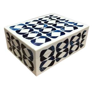 Resin <b>Hand</b>-painted Jewelry Box Polished Finish for Mother's Day Rings Earrings - Product Image 1