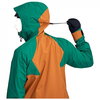Veste de ski unisexe personnalisée, épaisse et chaude pour l'hiver, imperméable et respirante, col montant, à capuche, patchwork, logo personnalisé, prix d'usine