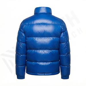 Chaqueta acolchada de alta calidad para hombre, sublimación de nailon con piel larga brillante, abrigo de invierno de talla grande a la moda para hombre, mujer y hombre - Product Image 3