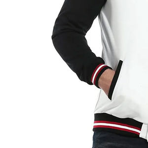 Wholesale Windproof <b>Canvas</b> Varsity <b>Jackets</b> for Men Women with Custom Logo Classic Letterman College Baseball <b>Jacket</b> Summer - Product Image 4