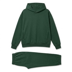 เสื้อฮู้ดดี้ฟลีซโอเวอร์ไซส์สำหรับผู้ชาย ทรงหลวม ไหล่ตก สวมหัว แบบหนา สไตล์สตรีทแวร์ - Product Image 3