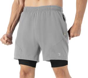 Custom Logo Sporty Breathable Quick Dry 5 Inch Dark Green Gym <b>Shorts</b> with Side Zipper and <b>Pockets</b> for Basketball Training - Product Image 4