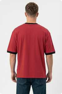 T-shirt décontracté pour homme en coton coupe courte, col rond, manches courtes, style streetwear, épaules tombantes, coupe ample et épaisse - Product Image 6