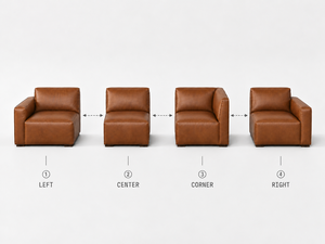 Modern L Shape Genuine Leather Sectional Sofa Modular Design Cushion Back Square Arm Leather Sofa - Product Image 2