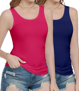 Ropa de Gimnasio para Mujer con Logotipo Personalizado, Top Deportivo 100% Algodón, Chaleco de Yoga, Top Corto, Chaleco para Correr de Secado Rápido - Product Image 2