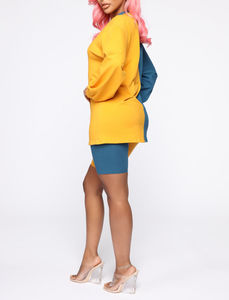 Conjunto de 2 Piezas Personalizado OEM para Mujer, Sudadera y Pantalones Cortos, Conjunto Informal Hecho a Medida, Ropa Deportiva Corta Unisex - Product Image 3