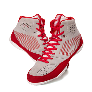 Zapatos de Boxeo con Logotipo Bordado Personalizado, Zapatos de Combate de Gamuza Premium, Equipo de Marca Privada OEM, Zapatos de Boxeo al por Mayor para Clubes de Fitness - Product Image 6