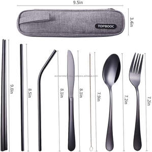 Juego de Cubiertos de Comedor Modernos de Primera Calidad, Ecológicos, de Acero Inoxidable con Recubrimiento de Polvo Negro, para Fiestas, Bodas, Restaurantes, Alta Calidad - Product Image 3