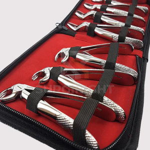 Juego de 7 Piezas de Instrumentos Manuales de Acero Inoxidable para Extracción Dental Pediátrica, Pinzas de Extracción, Extracción de Dientes, Certificado MOL - Product Image 3