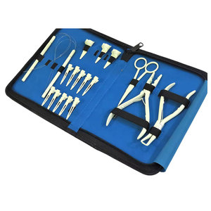 Kit d'extension de cheveux professionnel de haute qualité en acier inoxydable avec pinces à extension à forte adhérence, accessoires de colle et outil de bouclage - Product Image 5