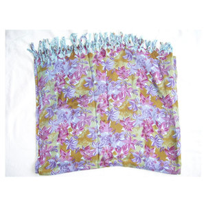 Elegant Flower Print Viscose Scarf Soft Lightweight Floral Pattern <b>Wrap</b> Shawl Fashionable Women Neck <b>Head</b> Hijab Stole Spring - Product Image 4