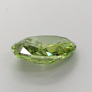 Diamant de laboratoire CVD ovale de 3,06 carats, vert vif fantaisie modifié, clarté VVS1, polissage excellent, pierre précieuse non montée pour bijoux - Product Image 3