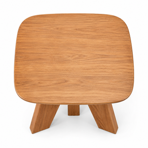<b>Solid</b> Teak <b>Round</b> Scandinavian <b>Dining</b> <b>Table</b> with Three Keystone Supports Waterproof and Durable for Apartment Use - Product Image 4