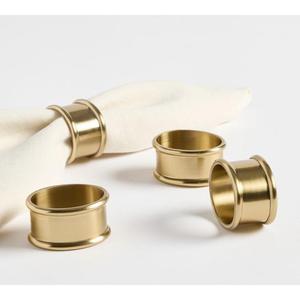 Solid Design Brass Napkin Rings <b>Set</b> of 4pcs Reusable Food Grade high Quality Serviette Napkin Ring For Restaurant Event Supplies - Product Image 4
