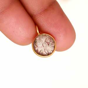 AAA Smoky Quartz Flower Pendant In 925 Sterling <b>Silver</b> Hand Carved Natural Gemstone <b>Charm</b> For Jewelry Making Wholesale Supplies - Product Image 3