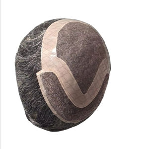 Perruque pour homme la plus vendue, en cheveux Remy, avec dentelle frontale mono et dentelle HD transparente, Toupee Taz Hair Bangladesh, perruques en cheveux humains de haute qualité - Product Image 4