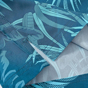 Shorts de plage personnalisés pour hommes, imprimé feuilles de palmier, maillots de bain à séchage rapide, taille élastique, vêtements de bain d'été, fournisseur OEM ODM - Product Image 2