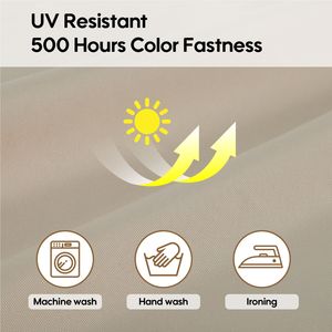 ชุดคลุมเฟอร์นิเจอร์หวายสีกากี14แพ็ค7-Pcs (6-Seaters) ปลอกหมอนอิงชุดมีซิปสำหรับคลุมโซฟาแบบแบ่งส่วน - Product Image 6