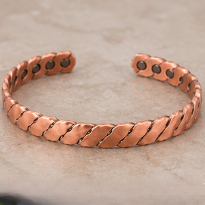 Pulsera de Cobre Puro Magnética con Eslabones Trenzados de Lujo, Joyería Metálica de Lujo, Regalo Promocional Novedoso - Product Image 3