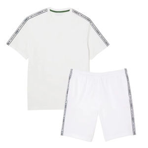 Ensemble sportif décontracté pour homme, 2 pièces, tissu éponge, séchage rapide, respirant, manches courtes, t-shirt et short, fabriqué au Pakistan - Product Image 6