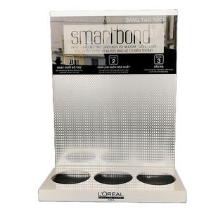 Armario de exhibición de cosméticos de diseño colorido, esquinero para labios, ojos y uñas - Product Image 1