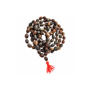 Rosario de Oración Natural Kamal Gatta Mala de 108 Cuentas, Japa Mala de Semillas de Loto, Forma Ovalada, Hecho en India para Puja y Meditación - Product Image 1